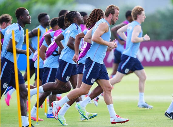 England prepares for FIFA World Cup, WM, Weltmeisterschaft, Fussball Quarter Finals MIAMI, UNITED STATES - JULY 10: Harry Kane of England attends a training session lead by the head coach Thomas Tuchel before the FIFA World Cup quarter finals clash against Norway in Miami, Florida, United States on July 10, 2026. Evrim Aydin Anadolu Miami United States. Editorial use only. Please get in touch for any other usage.  Copyright: x2026xAnadoluxEvrimxAydinx