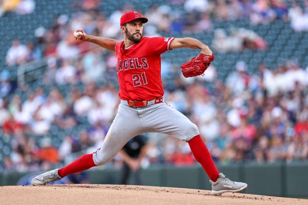July 10th, 2026: Los Angeles Angels starting pitcher Grayson Rodriguez (21) pitches in the first inning during a MLB, Baseball Herren, USA Baseball game between the Los Angeles Angels and the Minnesota Twins at Target Field in Minneapolis, Minnesota. CSM Minneapolis USA - ZUMAc04_ 20260710_zma_c04_051 Copyright: xStevenxGarciax