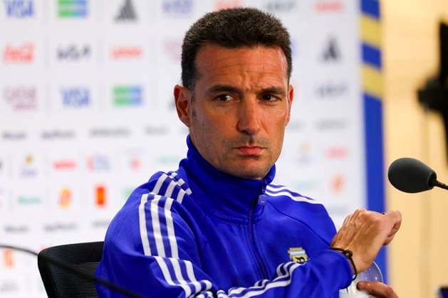 FIFA World Cup, WM, Weltmeisterschaft, Fussball 2026 - Argentina press conference, PK, Pressekonferenz Argentina™s national soccer team head coach Lionel Scaloni attends a press conference in Kansas City, Missouri, USA, 10 July 2026. Argentina will face Switzerland on 11 July in a FIFA World Cup 2026 quarter final match. KANSAS CITY United States  Copyright: xCHRISTOPHERxNEUNDORFx