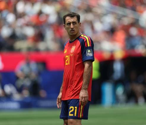 . - Spain v Belgium, FIFA World Cup, WM, Weltmeisterschaft, Fussball 2026, Quarter Finals, Los Angeles Stadium, Los Angeles, USA, 10th July 2026. DC Photos Crystal Pix Mikel Oyarzabal of Spain national team, Nationalteam - Spain v Belgium, FIFA World Cup 2026, Quarter Finals, Los Angeles Stadium, Los Angeles, USA, 10th July 2026. DC Photos Crystal Pix Los Angeles Los Angeles Stadium United States Of America Copyright: xDCxPhotosx CP_Spain_Belgium_100726_DC_11