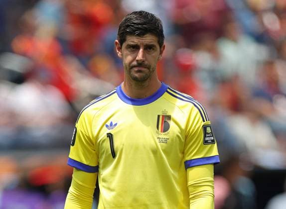 FIFA World Cup, WM, Weltmeisterschaft, Fussball 2026 - Spain v Belgium CALIFORNIA, UNITED STATES OF AMERICA, July 10: Thibaut Courtois of Belgium national team, Nationalteam during the FIFA World Cup 2026 match in the Quarter Finals between Spain v Belgium at Los Angeles Stadium, Los Angeles, California, on 10 July. (Photo by DC Photo Crystal Pix) Los Angeles Los Angeles Stadium United States Of America Copyright: xDCxPhotox xCrystaxPixx SportsxPressxPhotox Sportspressphoto_SPR188716