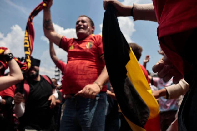 July 10, 2026, Mexico City, Cdmx, Mexico: The Spanish national team, Nationalteam beat Belgium 2oÃ¢1 in a thrilling match the Spaniards scored the winning goal just minutes before the final whistle. Fans from both nationsoÃ¢some Spanish, others BelgianoÃ¢gathered at the Fan Festival to watch the game alongside compatriots. They were joined by Mexicans in costume, including a Merlin the Duck figure, who cheered on the visiting fans as everyone shouted together for the goals, Spain s advancement to the next round, and the unfortunate defeat that ended Belgium s run in the 2026 FIFA World Cup, WM, Weltmeisterschaft, Fussball Mexico City Mexico  - ZUMAp204 20260710_zip_p204_003 Copyright: xJosuexPerezx July 10, 2026, Mexico City, Cdmx, Mexico: The Spanish national team beat Belgium 2oÂ¢Ã¢öÂ¬1 in a thrilling match; the Spani  - ZUMA0861 0861303937st Copyright: xIMAGOx