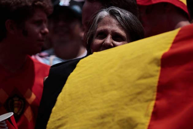 July 10, 2026, Mexico City, Cdmx, Mexico: The Spanish national team, Nationalteam beat Belgium 2oÃ¢1 in a thrilling match the Spaniards scored the winning goal just minutes before the final whistle. Fans from both nationsoÃ¢some Spanish, others BelgianoÃ¢gathered at the Fan Festival to watch the game alongside compatriots. They were joined by Mexicans in costume, including a Merlin the Duck figure, who cheered on the visiting fans as everyone shouted together for the goals, Spain s advancement to the next round, and the unfortunate defeat that ended Belgium s run in the 2026 FIFA World Cup, WM, Weltmeisterschaft, Fussball Mexico City Mexico  - ZUMAp204 20260710_zip_p204_011 Copyright: xJosuexPerezx Spain Defeats Belgium In The World Cup..  - ZUMA0861 0861303945st Copyright: xIMAGO JosuexPerezx