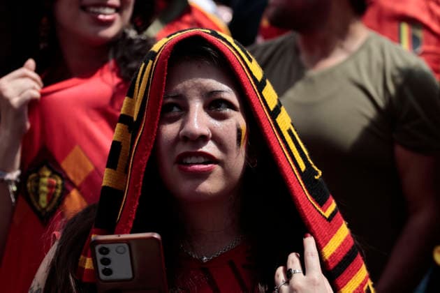 July 10, 2026, Mexico City, Cdmx, Mexico: The Spanish national team, Nationalteam beat Belgium 2oÃ¢1 in a thrilling match the Spaniards scored the winning goal just minutes before the final whistle. Fans from both nationsoÃ¢some Spanish, others BelgianoÃ¢gathered at the Fan Festival to watch the game alongside compatriots. They were joined by Mexicans in costume, including a Merlin the Duck figure, who cheered on the visiting fans as everyone shouted together for the goals, Spain s advancement to the next round, and the unfortunate defeat that ended Belgium s run in the 2026 FIFA World Cup, WM, Weltmeisterschaft, Fussball Mexico City Mexico  - ZUMAp204 20260710_zip_p204_024 Copyright: xJosuexPerezx July 10, 2026, Mexico City, Cdmx, Mexico: The Spanish national team beat Belgium 2oÂ¢Ã¢öÂ¬1 in a thrilling match; the Spani  - ZUMA0861 0861303977st Copyright: xIMAGOx