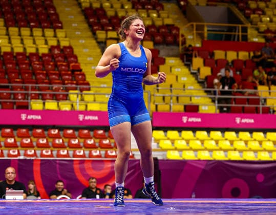 Ringen, U20 EM in Skopje U20 European Championships 72kg WW - Alexandra Moisei (MDA) *** U20 European Championships, 72 kg Open Weight: Alexandra Moisei (MDA) Copyright: xJakexKirkmanx xUnitedxWorldxWresx Jake Kirkman United World Wres