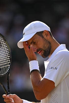 2026 Wimbledon - Semi-Final - Novak Djokovic Novak Djokovic (SRB) during his semi final match at the 2026 Wimbledon Championships at the AELTC in London, Great Britain, on July 10, 2026. Photo by Corinne Dubreuil ABACAPRESS.COM LONDON United Kingdom  Copyright: xDubreuilxCorinne ABACAx