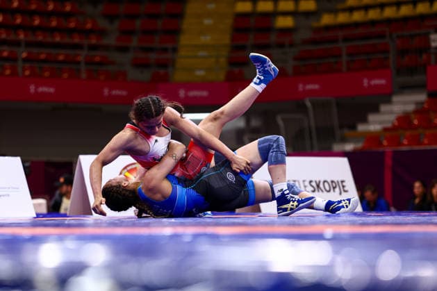 Ringen, U20 EM in Skopje U20 European Championships 62kg WW - Ruzanna Mammadova (AZE) df. Ozdenur Ozmez (TUR) *** U20 European Championships, 62 kg Open Weight: Ruzanna Mammadova (AZE) def. Ozdenur Ozmez (TUR) Copyright: xJakexKirkmanx xUnitedxWorldxWresx Jake Kirkman United World Wres
