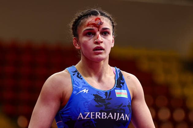 Ringen, U20 EM in Skopje U20 European Championships 62kg WW - Ruzanna Mammadova (AZE) *** U20 European Championships, 62 kg Open Weight, Ruzanna Mammadova (AZE) Copyright: xJakexKirkmanx xUnitedxWorldxWresx Jake Kirkman United World Wres