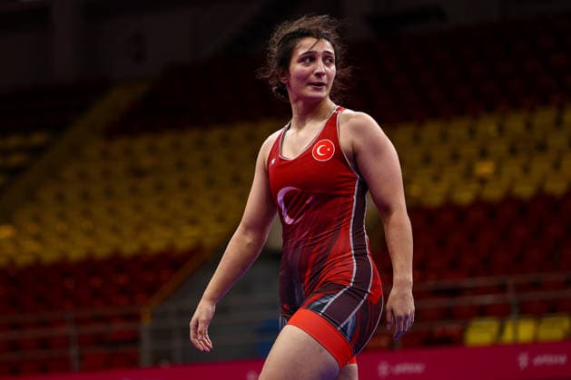 Ringen, U20 EM in Skopje U20 European Championships 72kg WW - Ilayda Cin (TUR) *** U20 European Championships, 72 kg Open Weight, Ilayda Cin (TUR) Copyright: xJakexKirkmanx xUnitedxWorldxWresx Jake Kirkman United World Wres