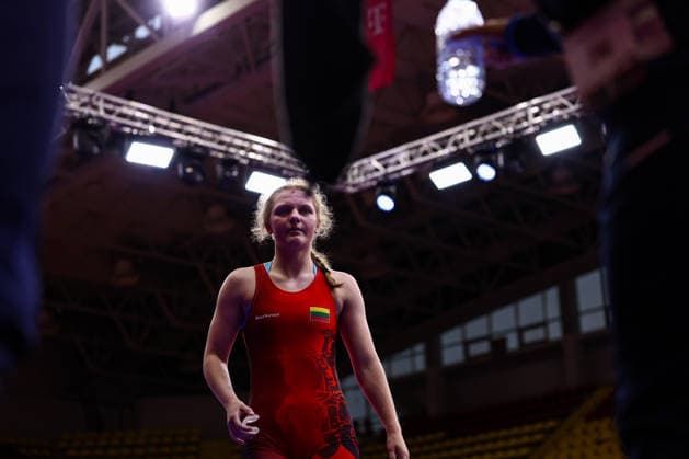 Ringen, U20 EM in Skopje U20 European Championships 72kg WW - Greta Tverskyte (LTU) *** U20 European Championships, 72 kg Open Weight, Greta Tverskyte (LTU) Copyright: xJakexKirkmanx xUnitedxWorldxWresx Jake Kirkman United World Wres