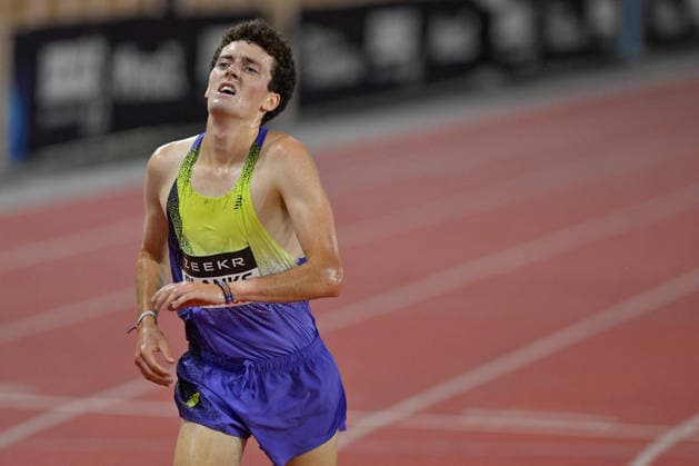 TRACK AND FIELD - International Track and Field Meet - Herculis EBS Meet Photo by IPA ABACAPRESS.COM86591641 - Dominic Lokinyomo LOBALU (SUI), the winner; Jacob KROP (KEN); Graham BLANKS (USA) at the Meeting Herculis EBS, an international athletics meet in Monaco, PrincPhoto by IPA ABACAPRESS.COMlity of Monaco, on July 10, 2026 Monaco  Copyright: xIPAxSport ABACAx