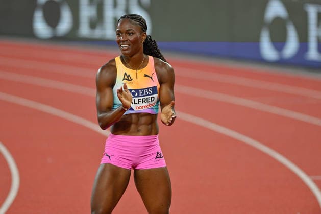 IPA86592258 - Women s 200m: Julien ALFRED (LCA) wins and sets a new world record at the Meeting Herculis EBS, an international athletics meet in Monaco, Principality of Monaco, on July 10, 2026  Copyright: xDaniloxVigo IPAxSportx xx 86592258