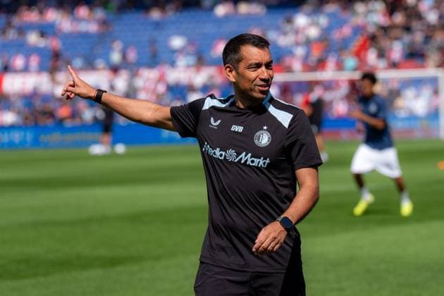 ROTTERDAM, 11-07-2026, Stadium Feijenoord de Kuip , Pre-season friendly Feyenoord - Club Brugge , Season 2026 2027 , Picture shows Feyenoord head coach Giovanni van Bronckhorst Feyenoord - Club Brugge  x204976093x Copyright: