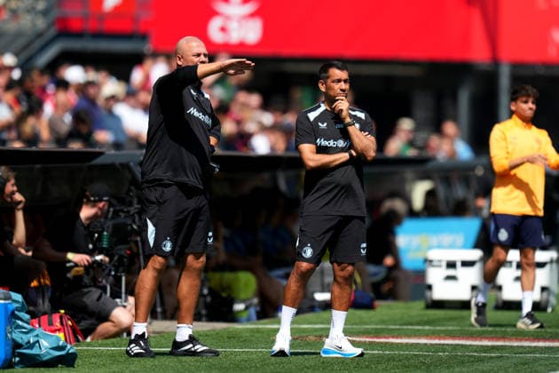 Friendly: Feyenoord Rotterdam v Club Brugge KV Rotterdam - Rody Hoegee, Coach Giovanni van Bronkhorst of Feyenoord Rotterdam during the second friendly in preperation of the 2026 2027. The match is set between Feyenoord Rotterdam and Club Brugge KV at De Kuip on 11 July 2026 in Rotterdam, The Netherlands. (Hero Images Yannick Verhoeven) Copyright: xYannickxVerhoevenx