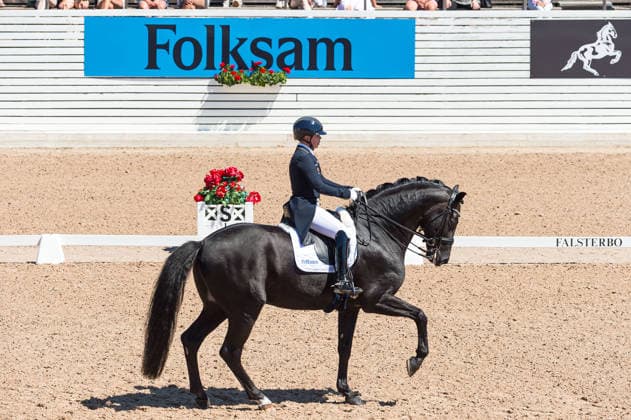 260711 Therese Nilshagen of Sweden with horse Navarro competes in FEI Dressage Nations Cup Grand Prix during the Falsterbo Horse Show on July 11, 2026 in Falsterbo. Photo: Christian Örnberg BILDBYRAN COP 166 CO0710 ridsport equestrian falsterbo horse show ridsportlaget bbeng fei dressage nations cup grand prixsverige sweden *** July 11, 2026: Therese Nilshagen of Sweden, riding Navarro, competes in the FEI Dressage Nations Cup Grand Prix during the Falsterbo Horse Show on July 11, 2026 in Falsterbo. Photo by Christian Örnberg, BILDBYRAN COP 166 CO0710 equestrian sports Falsterbo Horse Show Ridsportlaget BBENG FEI Dressage Nations Cup Grand Prix Sweden  Copyright: CHRISTIANxÖRNBERG BB260711CO053