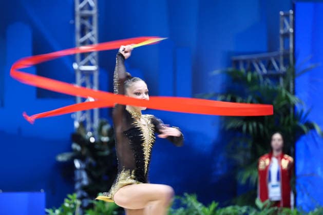 OTHER - Gymnastics - Rhythmic gymnastics, Rhythmische Sportgymnastik, RSG - 2026 FIG World Cup Photo by IPA ABACAPRESS.COM86593115 - Arina KOVSHOVA (RUS) during the Rhythmic Gymnastics World Cup Final at the Unipol Forum, Milan, Italy, on July 11, 2026, during the Rhythmic Gymnastics - FIG World Cup 2026, Gymnastics in Assago (MI), Italy, July 11, 2026 Assago (MI) Italy  Copyright: xIPAxSport ABACAx