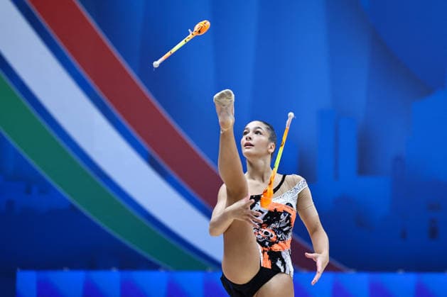 OTHER - Gymnastics - Rhythmic gymnastics, Rhythmische Sportgymnastik, RSG - 2026 FIG World Cup Photo by IPA ABACAPRESS.COM86593111 - Sofia RAFFAELI (ITA) during the Rhythmic Gymnastics World Cup Final at the Unipol Forum, Milan, Italy, on July 11, 2026, during the Rhythmic Gymnastics - FIG World Cup 2026, held in Assago (MI), Italy, on July 11, 2026 Assago (MI) Italy  Copyright: xIPAxSport ABACAx