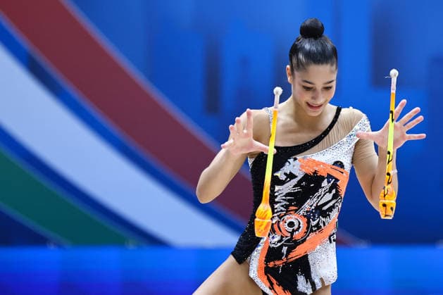 OTHER - Gymnastics - Rhythmic gymnastics, Rhythmische Sportgymnastik, RSG - 2026 FIG World Cup Photo by IPA ABACAPRESS.COM86593114 - Sofia RAFFAELI (ITA) during the Rhythmic Gymnastics World Cup Final at the Unipol Forum, Milan, Italy, on July 11, 2026, during the Rhythmic Gymnastics - FIG World Cup 2026, held in Assago (MI), Italy, on July 11, 2026 Assago (MI) Italy  Copyright: xIPAxSport ABACAx