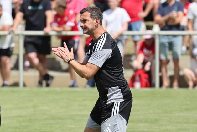 Co-Trainer Daniel Ziebig (Energie Cottbus) Fussball Testspiel 2026 2027 FC Energie Cottbus - Hallescher FC *** Assistant Coach Daniel Ziebig, Energie Cottbus Soccer, Friendly Match 2026–2027, FC Energie Cottbus vs. Hallescher FC
