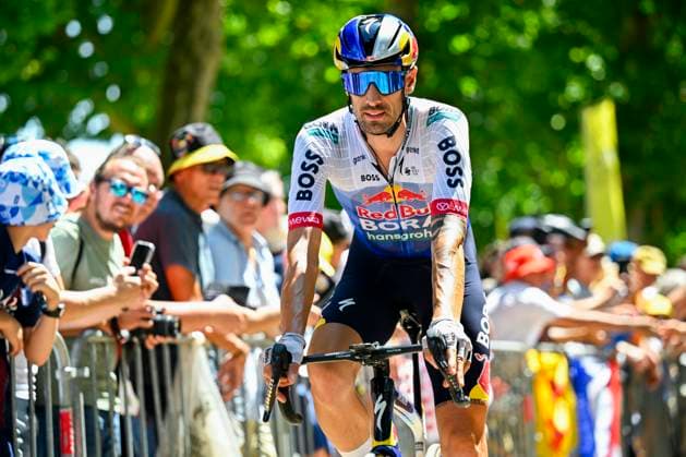 Tour de France 2026 Stage 8 BERGERAC, FRANCE - JULY 11 : Cattaneo Mattia (ITA) of Red Bull - BORA - Hansgrohe before the start of the race during stage 8 of the 113rd edition of Tour de France an UCI World Tour 2.UWT cycling road race stage for Men Elite of 182 km with start in Perigueux and finish in Bergerac on July 11, 2026 in Bergerac, France, 11 07 2026 Bergerac France  Copyright: xTomasxSiskx