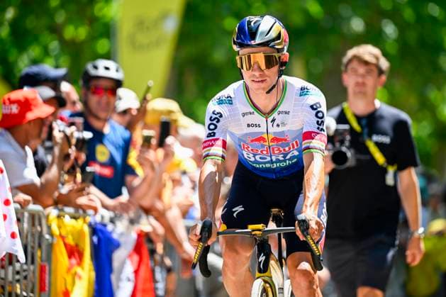 Tour de France 2026 Stage 8 BERGERAC, FRANCE - JULY 11 : Evenepoel Remco (BEL) of Red Bull BORA Hansgrohe during stage 8 of the 113rd edition of Tour de France an UCI World Tour 2.UWT cycling road race stage for Men Elite of 182 km with start in Perigueux and finish in Bergerac on July 11, 2026 in Bergerac, France, 11 07 2026 Bergerac France  Copyright: xTomasxSiskx