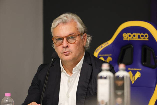 SOCCER - Other - Introduction of Marco Baroni, the new coach of Hellas Verona FC Photo by IPA ABACAPRESS.COM86593671 - Sean Sogliano, Director of Football for Hellas Verona FC, during a press conference, PK, Pressekonferenz to introduce Hellas Verona s new head coach at the Hellas Verona headquarters on July 11, 2026, in Verona, VR. Verona Italy  Copyright: xIPAxSport ABACAx