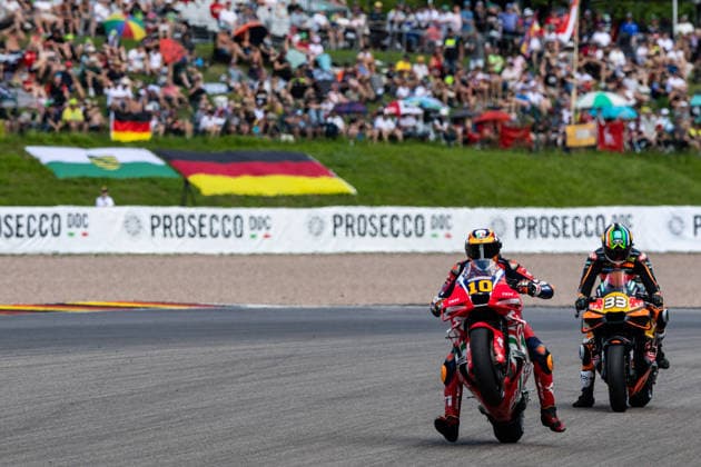 GER, Großer Preis von Deutschland, MotoGP. 11. Lauf, FIM Motorrad-Weltmeisterschaft. 11.07.2026, Sachsenring, Hohenstein-Ernstthal, GER, Großer Preis von Deutschland, MotoGP. 11. Lauf, FIM Motorrad-Weltmeisterschaft. 10, Luca Marini, Honda HRC Castrol Â Foto: Alexander Trienitz Hohenstein-Ernstthal Sachsenring Sachsen Deutschland *** GER, German Grand Prix, MotoGP Round 11, FIM Motorcycle World Championship, July 11, 2026, Sachsenring, Hohenstein Ernstthal, GER, German Grand Prix, MotoGP Round 11, FIM Motorcycle World Championship 10, Luca Marini, Honda HRC Castrol. Photo by Alexander Trienitz, Hohenstein Ernstthal, Sachsenring, Saxony, Germany