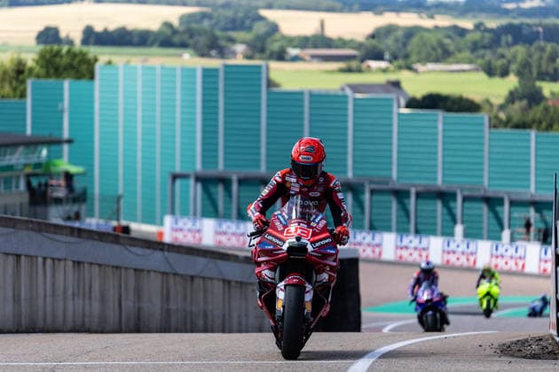 GER, Großer Preis von Deutschland, MotoGP. 11. Lauf, FIM Motorrad-Weltmeisterschaft. 11.07.2026, Sachsenring, Hohenstein-Ernstthal, GER, Großer Preis von Deutschland, MotoGP. 11. Lauf, FIM Motorrad-Weltmeisterschaft. 93, Marc Marquez, Ducati Lenovo Team Â Foto: Alexander Trienitz Hohenstein-Ernstthal Sachsenring Sachsen Deutschland *** GER, German Grand Prix, MotoGP Round 11, FIM Motorcycle World Championship, July 11, 2026, Sachsenring, Hohenstein Ernstthal, GER, German Grand Prix, MotoGP Round 11, FIM Motorcycle World Championship 93, Marc Marquez, Ducati Lenovo Team. Photo by Alexander Trienitz, Hohenstein Ernstthal, Sachsenring, Saxony, Germany