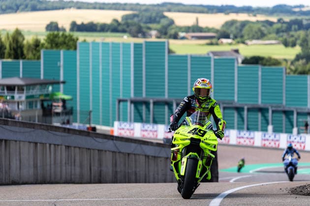 GER, Großer Preis von Deutschland, MotoGP. 11. Lauf, FIM Motorrad-Weltmeisterschaft. 11.07.2026, Sachsenring, Hohenstein-Ernstthal, GER, Großer Preis von Deutschland, MotoGP. 11. Lauf, FIM Motorrad-Weltmeisterschaft. 49, Fabio Di Giannantonio, Pertamina Enduro VR46 Racing Team Â Foto: Alexander Trienitz Hohenstein-Ernstthal Sachsenring Sachsen Deutschland *** GER, German Grand Prix, MotoGP Round 11, FIM Motorcycle World Championship, July 11, 2026, Sachsenring, Hohenstein Ernstthal, GER, German Grand Prix, MotoGP Round 11, FIM Motorcycle World Championship 49, Fabio Di Giannantonio, Pertamina Enduro VR46 Racing Team. Photo by Alexander Trienitz, Hohenstein Ernstthal, Sachsenring, Saxony, Germany