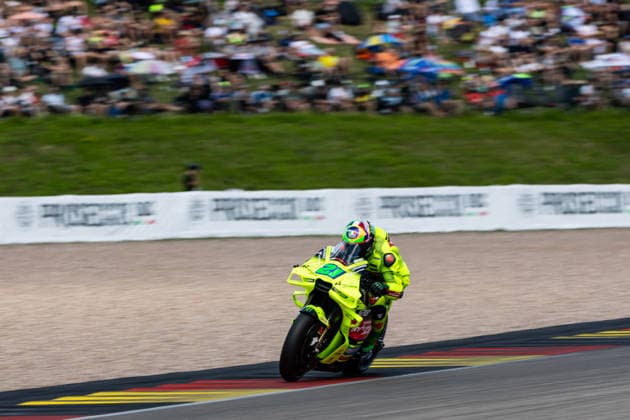 GER, Großer Preis von Deutschland, MotoGP. 11. Lauf, FIM Motorrad-Weltmeisterschaft. 11.07.2026, Sachsenring, Hohenstein-Ernstthal, GER, Großer Preis von Deutschland, MotoGP. 11. Lauf, FIM Motorrad-Weltmeisterschaft. 21, Franco Morbidelli, Pertamina Enduro VR46 Racing Team Â Foto: Alexander Trienitz Hohenstein-Ernstthal Sachsenring Sachsen Deutschland *** GER, German Grand Prix, MotoGP Round 11, FIM Motorcycle World Championship, July 11, 2026, Sachsenring, Hohenstein Ernstthal, GER, German Grand Prix, MotoGP Round 11, FIM Motorcycle World Championship 21, Franco Morbidelli, Pertamina Enduro VR46 Racing Team. Photo by Alexander Trienitz, Hohenstein Ernstthal, Sachsenring, Saxony, Germany