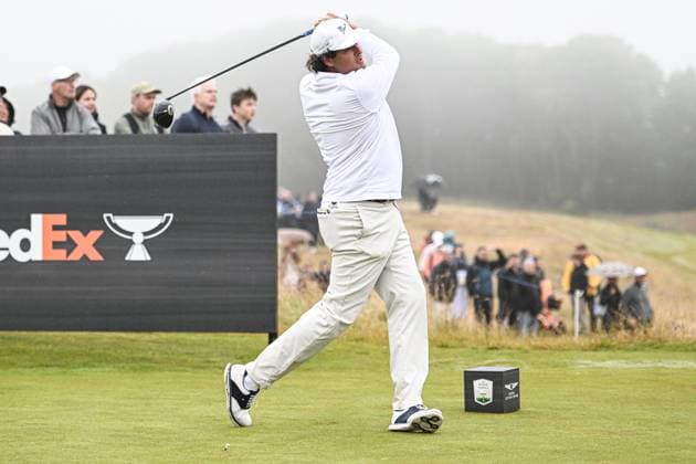 Scottish Open Day Three Eugenio Chacarra drives on hole 3 Day Three of the Genesis Scottish Open 2026 at The Renaissance Club, North Berwick 11 07 2026 UK Newspapers OUT Copyright: xJamiexJohnstonx FIL-23616-0025