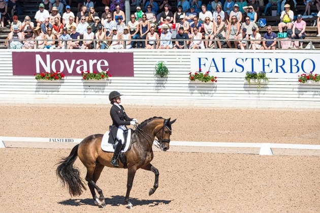 260711 Cathrine Laudrup-Dufour of Denmark with horse Mount St John Freestyle competes in FEI Dressage Nations Cup Grand Prix during the Falsterbo Horse Show on July 11, 2026 in Falsterbo. Photo: Christian Örnberg BILDBYRAN COP 166 CO0710 ridsport equestrian falsterbo horse show ridsportlaget bbeng fei dressage nations cup grand prixdanmark denmark *** July 11, 2026: Cathrine Laudrup Dufour of Denmark, riding Mount St. John Freestyle, competes in the FEI Dressage Nations Cup Grand Prix during the Falsterbo Horse Show on July 11, 2026 in Falsterbo. Photo by Christian Örnberg, BILDBYRAN COP 166 CO0710 equestrian sports Falsterbo Horse Show Ridsportlaget BBENG FEI Dressage Nations Cup Grand Prix Denmark  Copyright: CHRISTIANxÖRNBERG BB260711CO100
