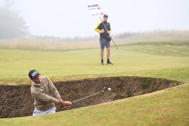 Scottish Open Day Three Viktor Hovland plays his third shot out the sand on hole 2 on Day Three of the Genesis Scottish Open 2026 at The Renaissance Club, North Berwick 11 07 2026 UK Newspapers OUT Copyright: xJamiexJohnstonx FIL-23616-0042