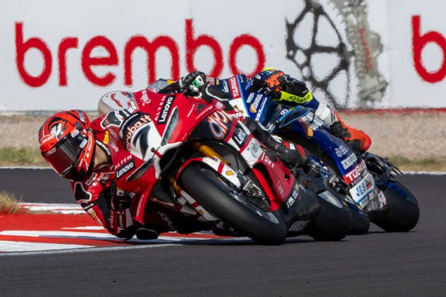 RECORD DATE NOT STATED 11th July 2026: Donington Park, Leicestershire, England; Motul FIM World Superbike Championship Donington 2025, Day 2; Iker Lecuona on his Aruba it Racing - Ducati Ducati Panigale V4 R during Free Practice 3 TimxWilliams