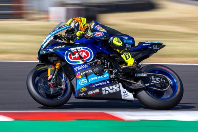RECORD DATE NOT STATED 11th July 2026: Donington Park, Leicestershire, England; Motul FIM World Superbike Championship Donington 2025, Day 2; Andrea Locatelli on his PATA Maxus Yamaha Yamaha YZF-R1 during the Superpole session TimxWilliams