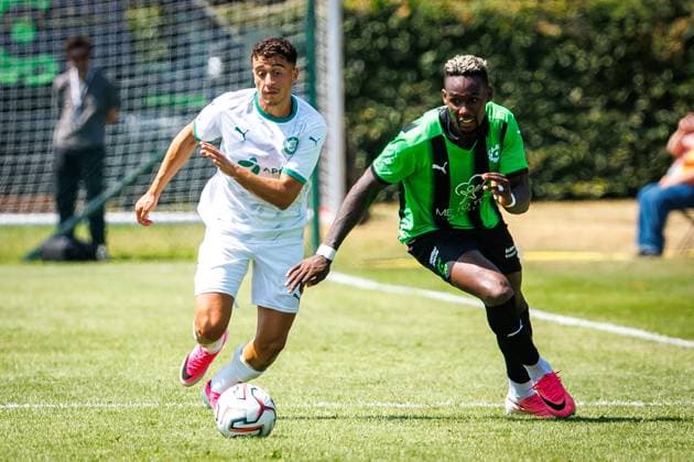 Cercle s Royer Caicedo pictured in action during a friendly soccer game between first division soccer team Cercle Brugge and Lommel SK, on Saturday 11 July 2026 in Brugge, in preparation of the upcoming 2026-2027 Belgian first division soccer season. KURTxDESPLENTER  x180929355x