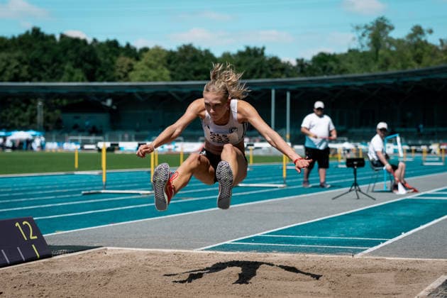 Edzards Lotta (SCC Berlin, 233, Dreisprung Frauen), GER, Leichtathletik, Athletics, Deutsche Meisterschaften U16 U20, Wattenscheid, 11.07.2026, GER, Leichtathletik, Athletics, Deutsche Meisterschaften U16 U20, Wattenscheid, 11.07.2026 Wattenscheid *** Edzards Lotta SCC Berlin, 233, Women s Triple Jump, GER, Track and Field, Athletics, German U16 and U20 Championships, Wattenscheid, July 11, 2026, GER, Track and Field, Athletics, German U16 and U20 Championships, Wattenscheid, July 11, 2026, Wattenscheid Copyright: xStefanxMayerx EP_SMR