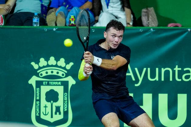 July 11, 2026, Huelva, Huelva, SPAIN: Inaki Montes in action against Pablo Carreno during their menÃ¢â‚¬â ¢s singles tennis match 101 Edition of Copa del Rey second SemiFinals at Real Club Recreativo de Tennis on July 10, 2026, in Huelva, Spain. Huelva SPAIN - ZUMAa181 20260711_zaa_a181_011 Copyright: xJoaquinxCorcherox