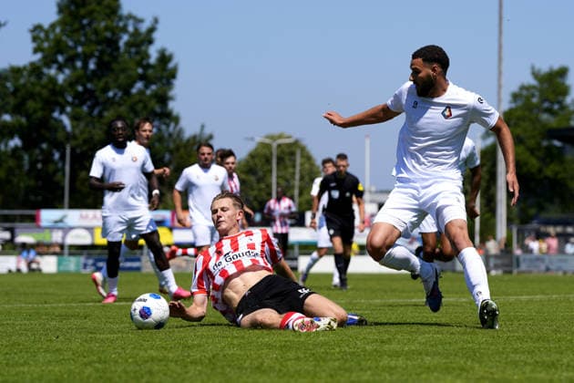 Friendly: Sparta Rotterdam v Telstar s-Gravenzande - Milan Zonneveld of Sparta Rotterdam during the competition round of the 2026 2027 Friendly season. The match is set between Sparta Rotterdam and Telstar at BICT Groep stadion on 11 July 2026 in s-Gravenzande, The Netherlands. (Hero Images Tobias Kleuver) Copyright: xTobiasxKleuverx