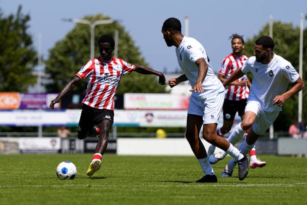 Friendly: Sparta Rotterdam v Telstar s-Gravenzande - Ayoni Santos of Sparta Rotterdam during the competition round of the 2026 2027 Friendly season. The match is set between Sparta Rotterdam and Telstar at BICT Groep stadion on 11 July 2026 in s-Gravenzande, The Netherlands. (Hero Images Tobias Kleuver) Copyright: xTobiasxKleuverx