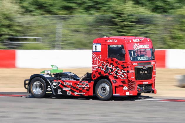 Norbert Kiss (HUN) MAN (1), Revesz Racing , Deutschland, Motorsport, Int. Shell ADAC Truck Grand Prix, Goodyear ETRC FIA European Truck Racing Championship, Race 1, 2026, 11.07.2026, Nürburg Nürburgring Deutschland *** Norbert Kiss HUN MAN 1, Revesz Racing, Germany, Motorsports, Int Shell ADAC Truck Grand Prix, Goodyear ETRC FIA European Truck Racing Championship, Race 1, 2026, July 11, 2026, Nürburg Nürburgring, Germany Copyright: xGrantxHubbsx