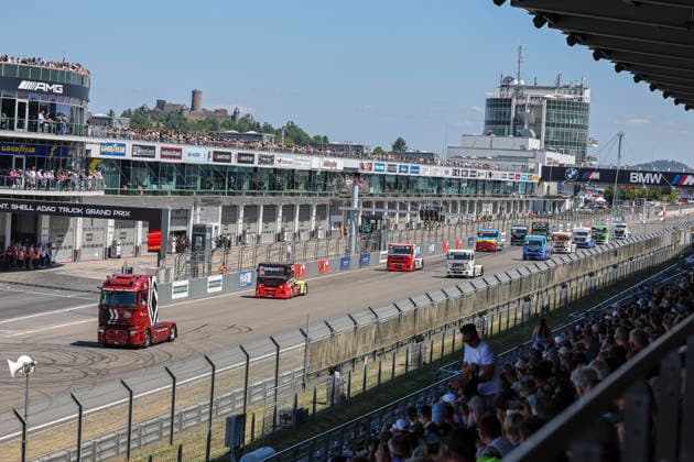 Einführungsrunde , Deutschland, Motorsport, Int. Shell ADAC Truck Grand Prix, TGP Truck-Grand-Prix Meisterschaft, Race 3, 2026, 11.07.2026, Nürburg Nürburgring Deutschland *** Opening Round, Germany, Motorsports, Int Shell ADAC Truck Grand Prix, TGP Truck Grand Prix Championship, Race 3, 2026, July 11, 2026, Nürburgring, Germany Copyright: xGrantxHubbsx