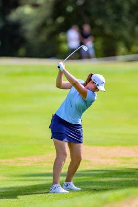 EVIAN-LES-BAINS, FRANCE - 11.07.2026: Lottie Woad (ENG) of The Amundi Evian Championship at the Evian Resort Golf Club on July 11, 2026 in Evian-les-Bains, France.