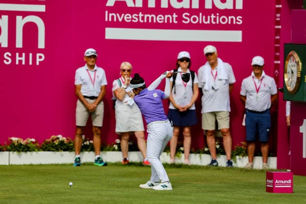 EVIAN-LES-BAINS, FRANCE - 11.07.2026: Miyu Yamashita (JPN) of The Amundi Evian Championship at the Evian Resort Golf Club on July 11, 2026 in Evian-les-Bains, France.