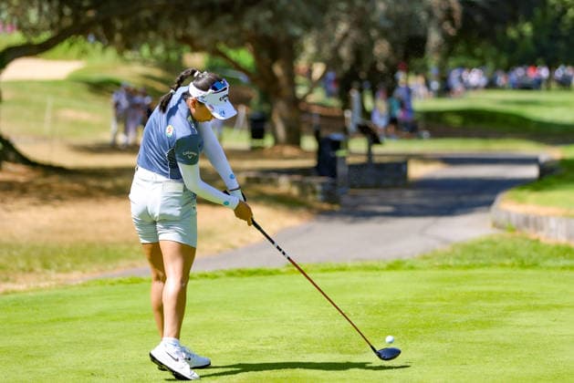 EVIAN-LES-BAINS, FRANCE - 11.07.2026: Jeeno Thitikul (THA) of The Amundi Evian Championship at the Evian Resort Golf Club on July 11, 2026 in Evian-les-Bains, France.