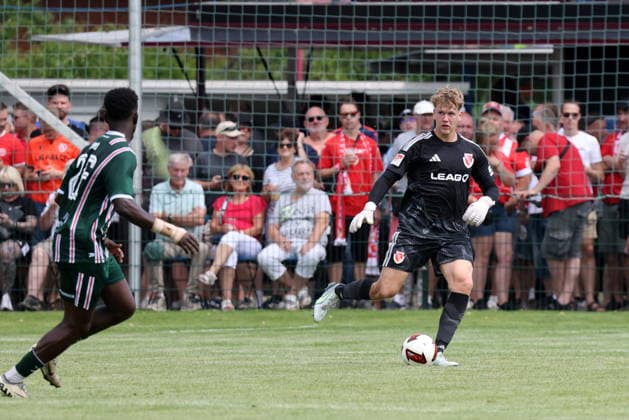 40 Malte Wilke (Energie Cottbus) Fussball Testspiel 2026 2027 FC Energie Cottbus - Hallescher FC *** 40 Malte Wilke Energie Cottbus Soccer Friendly Match 2026 2027 FC Energie Cottbus Hallescher FC