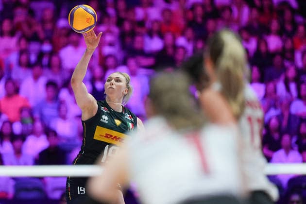 RECORD DATE NOT STATED Volleyball Nations League Hong Kong 2026 - Day 4 Sarah Luisa Fahr (No.19) from team Italy during the match between Italy and Canada at Volleyball Nations League Hong Kong 2026 on July 11, 2026 in Hong Kong. (Photo by Ellan Mad Nexpher Images) Hong Kong