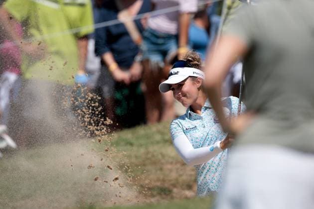 2026 THE ALMUNDI EVIAN CHAMPIONSHIP PHOTOPQR LE DAUPHINE Grégory YETCHMENIZA ; Évian-les-Bains ; 11 07 2026 ; Evian-les-Bains (Haute-Savoie), 11 juillet. 2026 THE ALMUNDI EVIAN CHAMPIONSHIP sur notre photo : Nastasia Nadaud, Aix-les-Bains, France. Grégory Yetchmeniza Le Dauphiné Libéré Évian-les-Bains Haute-Savoie Rhône-Alpes France  Copyright: xPHOTOPQR LExDAUPHINE MAXPPPxGrégoryxYETCHMENIZAx 20260711JDL8955 20260711JDL8955