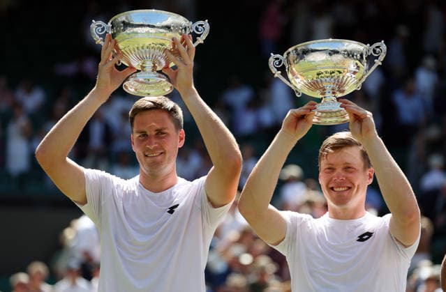 Harri Heliovaara and Henry Patten celebrate winning the Gentleman s Doubles final Wimbledon Tennis Championships, Day 13, The All England Lawn Tennis and Croquet Club, London, UK - 11 Jul 2026London The All England Lawn Tennis and United Kingdom  Copyright: xKieranxMcManus Shutterstockx 16981032bc
