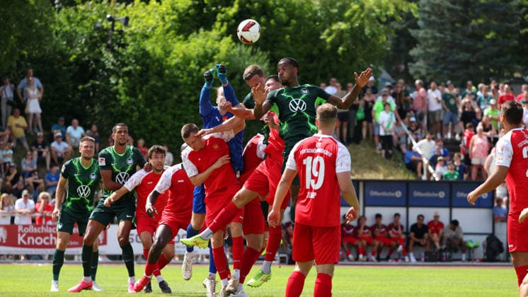 FSV Schöningen vs. VfL, Testspiel Schöningen, 11.07.2026, Fußball, Herren, Saison 2026 2027, Testspiel, FSV Schöningen vs. VfL Wolfsburg: Deutschland *** FSV Schöningen vs. VfL, Friendly Match in Schöningen, July 11, 2026, Soccer, Men s, 2026–2027 Season, Friendly Match, FSV Schöningen vs. VfL Wolfsburg, Germany